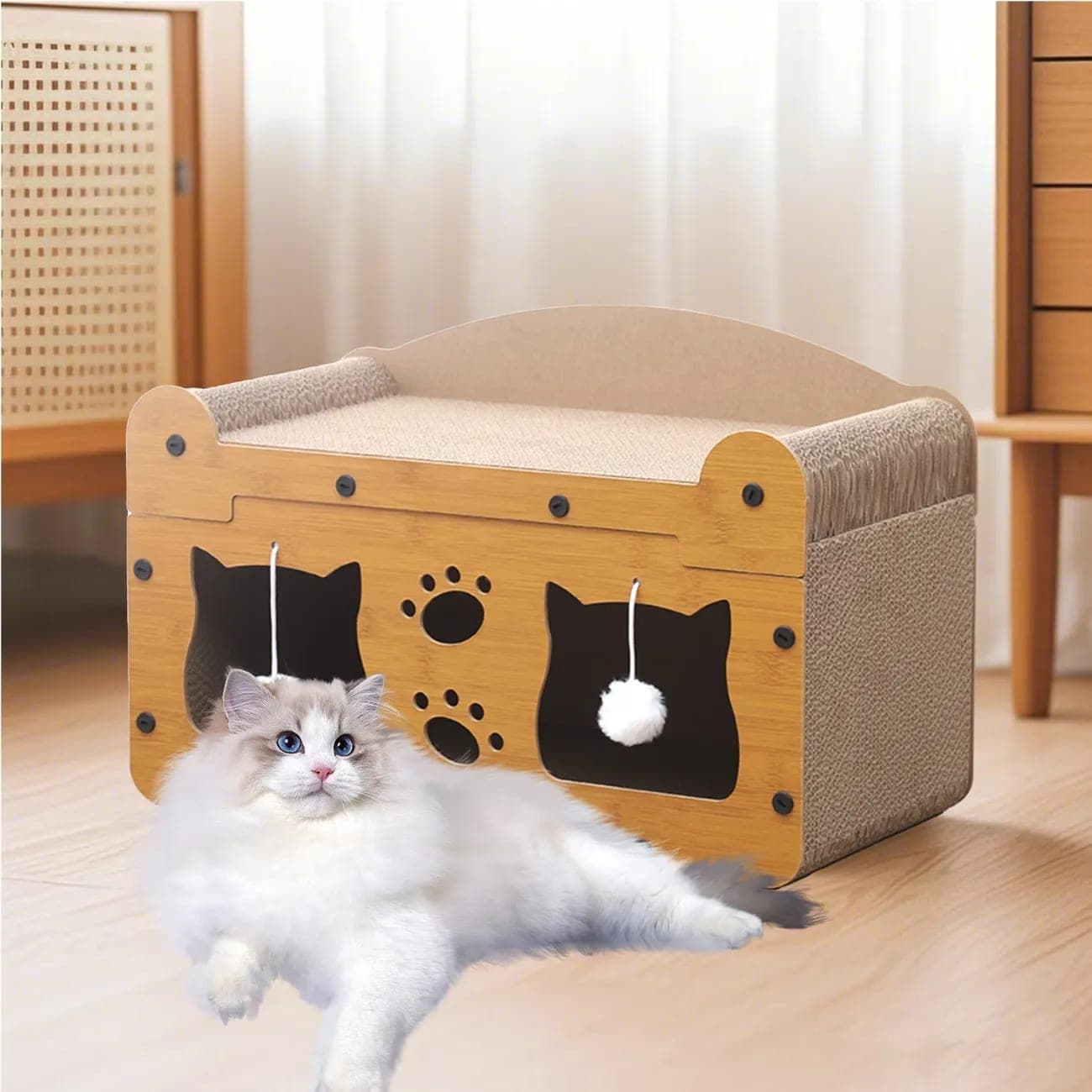 Cat Cardboard House