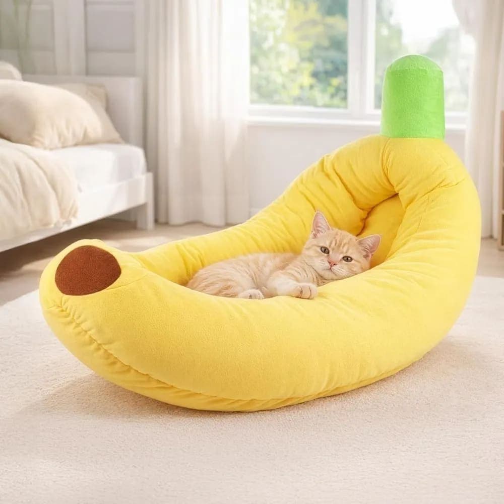 Banana Shaped Pet Nest for Cats And Dogs 2